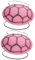VERDANVERSE 2pièces Costume De Tortue pour Garçon Fille à Accessoire De De Rôle pour Halloween Anniversaire Et Fête Carnavalesque Coquille De Tortue Rose