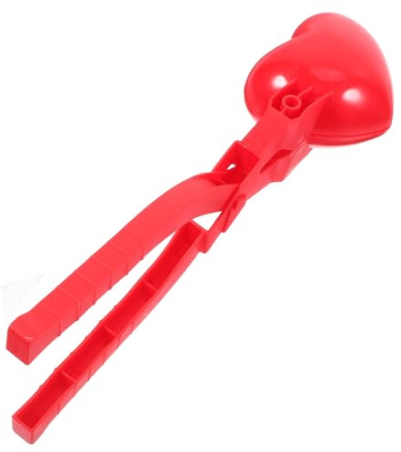 TOYANDONA Herzförmiger Schneeballmacher für Clip mit Langem Griff Outdoor Werkzeug für Schneeballschlachten und Perfektes für Kleine