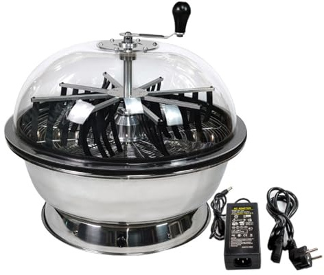 QYOEGSQ Electric Leaf Bud Trimmer,16/19/24 Inch Leaf Bowl Trimmer Machine with Sharp Blades,Hydroponic Leaf Bud Trim Reaper Cutter,for Leaves, Hydroponic Plants, Flower(16in)