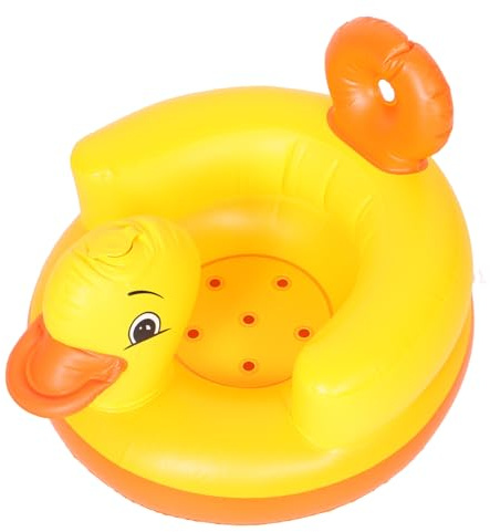 BAZEITFLOW Aufblasbarer Babystuhl Entenmotiv Für Monate Mit Sitzstütze Tragbar Und Strapazierfähig Aus Sicherem Material Für Sommer Pool Strand Und Reisen