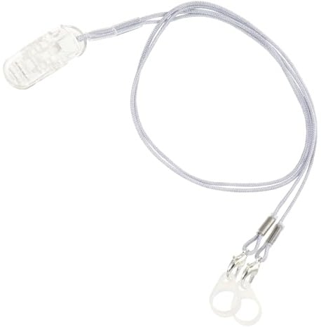 CONGARTENO Verlustsicheres Halteclip für Hörgeräte mit Silikon Schutzband Tragbares Abs und Nylon Anti Verlust Lanyard Geeignet für Senioren und Bte Hörgeräte