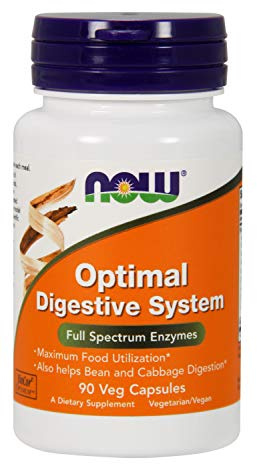 NOW Foods Optimal Digestive System 90 VegiCaps (Pack of 2)