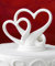 Interlocking Hearts Wedding Cake Topper Favour