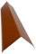 Firstblech 1 m lang Aluminium farbig 0,8 mm (klein, Rot)