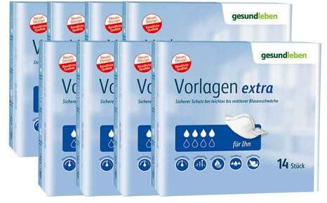 GESUND LEBEN Vorlagen Herren extra 8X10 St