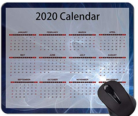 Goldene erstklassige Spiel-Mausunterlage des Kalender-2020 Kundenspezifische, bunte Büro-Mausunterlage