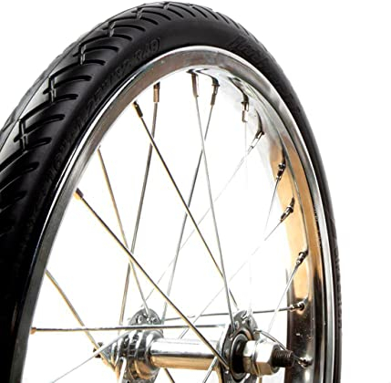 Tannus 100% Pannenschutz-Reifen 16/18 x 1.25 (32-349) (32-355) Airless Tire Mini Velo Brompton | Solider Urban Faltrad, Farbe Midnight (Schwarz), Härte Regular
