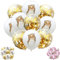 DIWULI Eule Luftballons 10 Stück Konfetti Gold Ballons