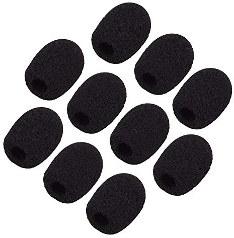 BEAUTYBIGBANG Windschutz Mikrofonz Mikrofonabdeckung Schaum Handmikrofon Windschutzscheibe 10 Stück Mini-Mikrofon Headset Windschutzscheibe Für Unterricht Bühnenperformance