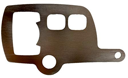 Edelstahl Flaschenöffner für echte Camper im Wohnwagen Design/Schlüsselanhänger Camping