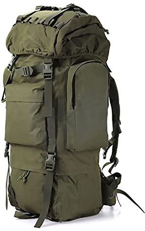 100L Outdoor Bergsteigen Rucksack 900D Oxford Männer Reiserucksack wasserdichte Militär Taschen Taktischer Rucksack, Outdoor, Sport, Wandern, Trekking, Camping, Reisen, Klettern, Camouflage ,Grün