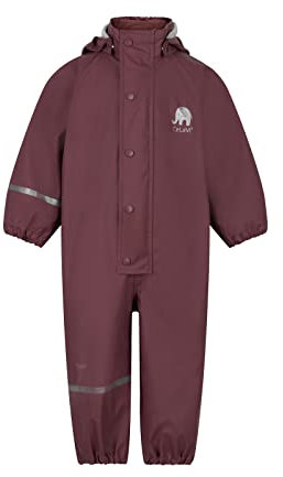CELAVI Unisex Basic PU rain Suit Regenjacke, Rose Brown, 110