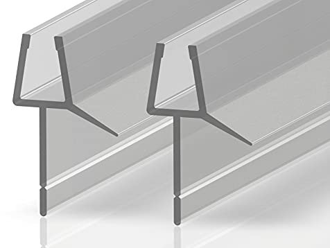 2 Stück Ersatzdichtung Wasserabweiser einstellbare Duschdichtung Spritzschutz Bad Dusche Für glasdicke 4-6mm (800mm)