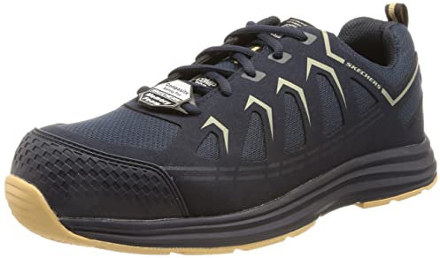 Skechers Malad II ESD Composite Safety Toe, BAU-Schuhe, Navy,