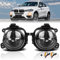 TangMiGe Nebelscheinwerfer Kompatibel mit BMW X3 (F25) 14-17, X4 (F26) 13-18, X5 (F15) 13-18, X6 (F16) 14-19, mit adaptiven Scheinwerfern, 1 Paar (Schwarz Smoke)