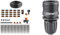 Claber 90764 Drip 20 Vasi Kit Rainjet Goccia, Nero/Arancio & 91009 Goccia a Raccordo Automatico, Nero