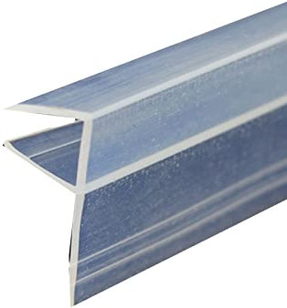 WMLBK Shower Screen Door Seal Glass Strip Replacement for 6-10mm Glass, Rubber 2M Bath Seal Strip Effectively Prevents Water from Overflowing, Sealing Strip (F-6MM)