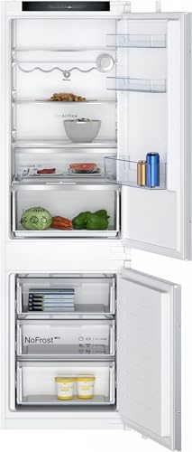 Balay - Frigorífico Combi Integrable, NoFrost, Cajón ExtraFresh, Botellero Cromado, luz LED, Tecnología EcoAirFlow, Inverter, Puertas Reversibles, 3KIE734F