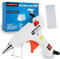 EXPECTRO Hot Glue Gun UK Plug Mini Heats Up, Super Glue Gun for Crafts with 50Pcs Glue Sticks (100mm x 7mm), Hobby, Craft, Home Repairs, Fabric, Card ON-Off Switch for DIY Arts