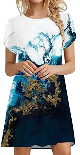 NNGOTD Robe de Plage Femme Blanche Robe Boho Femme De Coton Et Lin Lâche Officiel Robe Ete Femme Mi-Longue Coton Robe Pas Cher 2023 Décontractée Rétro Hauts Cool Mode Robe Rose Poudré Femme