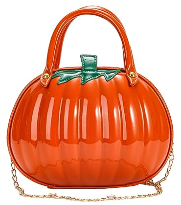 WATERBELINE Taschen,2023 NEUE Halloween-Kürbis-Tasche,lässige Handtasche,große Kapazität,Freizeit-Umhängetaschen für Mädchen und Frauen,modische PU-Tasche