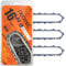 NEOTEC Catena per motosega da 40,6 cm, passo 0,825 cm, calibro 127 cm, 66 maglie di trasmissione, adatta per Husqvarna, Makita, Echo Craftsman e altri, M66 (3 catene)