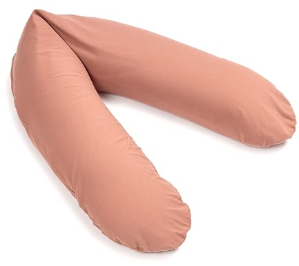 pic Bear Premium Stillkissen - hochwertiges Schwangerschaftskissen - anschmiegsames Lagerungskissen aus Baumwolle - schadstofffreies Seitenschläferkissen (Kork, 194 cm Premium)