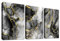 3 Pcs Grauer Schwarzer Gold Marmor Mit Rahmen Leinwand Bilder Abstrakt Aquarell Tinte Linien Bild auf Leinwand Malerei Wandbilder Wanddeko Wohnzimmer Schlafzimmer Dekorationen 150x70cm (20x28x3pcs)