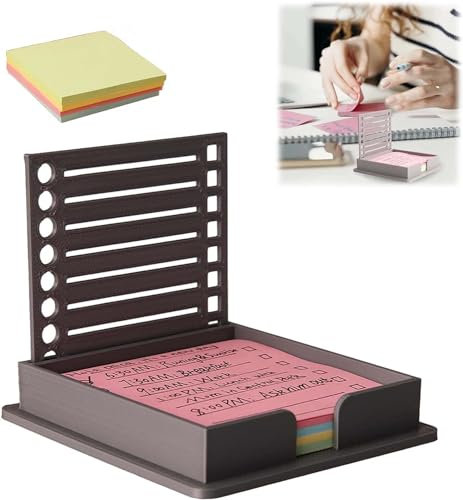 PostIt Notizzettelvorlage, Haftnotizenhalter mit Schablone,entworfen und 3D-gedruckt, diese kleinen To-Do-Listen-Vorlagen und Notizhalter für meinen Schreibtisch (1