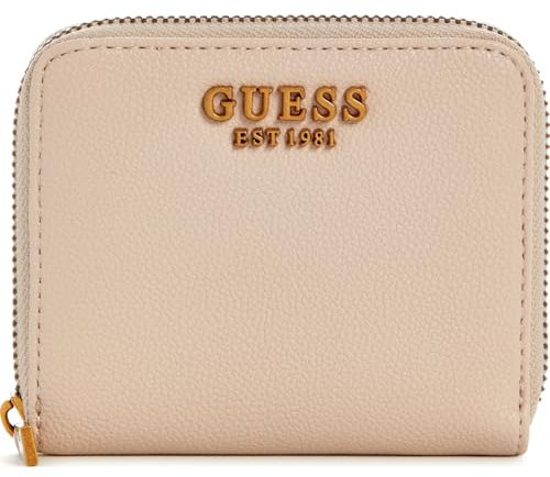 GUESS Malva SLG Small Zip Around Wallet Almond