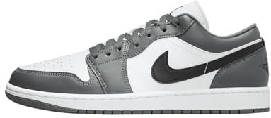 Air Jordan 1 Low Men's Shoes (553558-152, White/Iron Grey/Black), White/Black-iron Grey, 11 UK