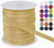 LEREATI Schrägband 10mm x 50m, Einfassband zum Nähen Doppelt Gefaltetes Stoffband aus Polyester Hemming Tape Satin, Nahtband zum Nähen Basteln Dekorationen DIY Handwerk (Ei Gelb)