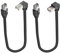 LANMINGLEL Cable corto de 90 grados Cat5e Ethernet Cat 5e LAN, cable alargado RJ45 macho a macho, cable de red para router, módem, Smart TV, PC, ordenador, portátil, 30 cm (abajo y alto)