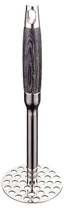 Huipalon Potato Masher, 316L Stainless Steel Masher, Heavy Duty Potato Press with Long Handle, Baby Food Masher, Manual High Efficiency Kitchen Tool for Complementary Food, Beans, Avocado, and More