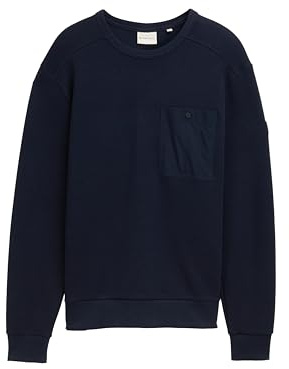 TOM TAILOR Herren 1047828 Sweatshirt mit Brusttasche