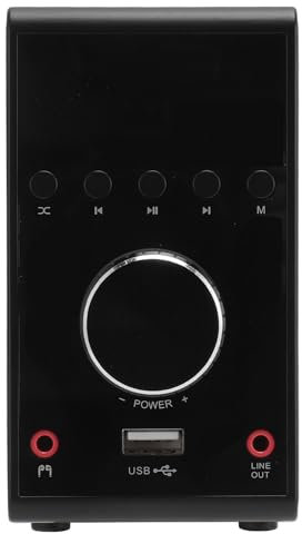 200W 5.0 Verstärker HiFi Stereo Sound Receiver mit USB, ICal, Koaxialeingabe für Computer und Fernseher - Stylish Design (Black)