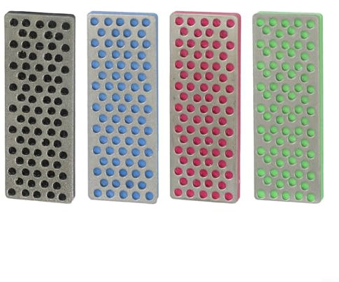 FACULX 4 lime diamantate, kit per la cura dei bordi dello snowboard, strumento per la regolazione degli angoli dello sci, grana 240/360/500/1000