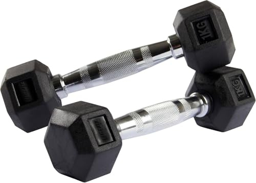 VirtuFit Hexa Kurzhantel Dumbbell Set – 2 x 1 kg