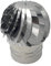 EINSIDE Extracteur de fumées rotatif éolien en inox AISI304 base ronde, chapeau de cheminée, ø 100 mm (spécifique pour fosses septiques)