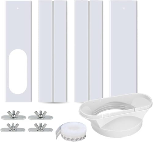 Générique Kit de fenêtre de climatisation Portable, Adaptateur de fenêtre de climatisation, Plaque scellée, fenêtre réglable pour climatiseur Mobile, Accessoire de fenêtre de climatisation