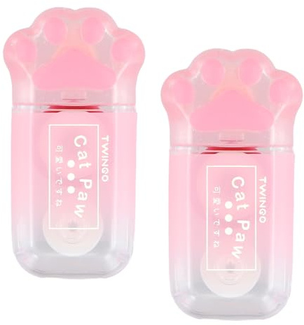 Lot de 2 Colle Roller, Souris Colle, Colle Scrapbooking, Scotch Double Face Transparent, Convient pour Les Cartes, Les Albums, Les Journaux, 5mm X 5 m