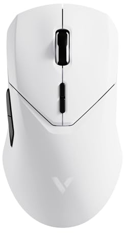 Rapoo VT9Pro 4K Kabellose Gaming-Maus mit PAW 3398 26K DPI, 4000Hz, Weiß | 68g Ultraleicht , 160h Akkulaufzeit, 10 programmierbare Tasten, Integrierter Speicher, Symmetrisches Design, für PC/Mac