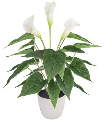 Kepfire 40 cm Künstlich Calla Lilien Pflanze für Startseite Dekoration