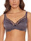 Selene, Reggiseno Contenitivo Donna in Pizzo, con Ferretto e Senza Imbottitura, Collezione Mariluz, Colore Grigio, Taglia 4C