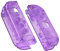 eXtremeRate NS Joycon Hülle & Tasten, DIY-Ersatz Gehäuse Case Grips Skin Shell & Knöpfe Buttons Umbau Kit für Nintendo Switch/Switch OLED Joycon Controller-Transparent Lila [KEIN Joy Con]