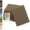 ZOLLNER 10er Set Waschlappen - weiche und saugstarke Waschhandschuhe - waschbar bis 95°C - Baumwolle - 16x21 cm in braun