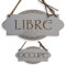 Craf'u Libre/Occupé Plaque de Porte Bois Suspendue Panneau de Boutique Bureau Toilettes Magasin (Petit 9,5 x 19 cm)