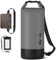 Glymnis Dry Bag wasserdichte Tasche 10L 20L Wasserdichter Packsack mit Bauchtasche und Tragegurt Waterproof für Wassersport Strand Schwimmen Bootfahren Reisen Camping (Schwarz, 20L)