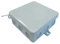 ELTECPLAN 10 Stück VDE Feuchtraum Abzweigdose Abzweigkasten Kabeldose 100 x 100 x 40 mm, Grau, Polyethylen (PE), IP54, Wasserdicht, Mit vormontiertem Deckel