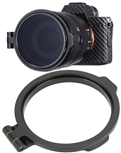 Support de Filtre D'objectif, 49MM 58MM 67MM 72MM 77MM 82MM Support Rabattable pour Filtre D'objectif D'appareil Photo, Compatible avec la Plupart des Objectifs Grand Angle, Objectif Principal(77MM)